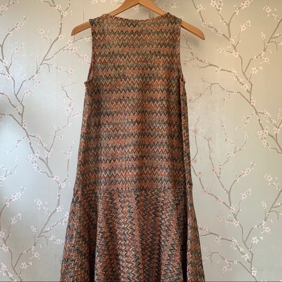 NEW Anthropologie Westwater Knit Dress XSP Chevron - Picture 10 of 14